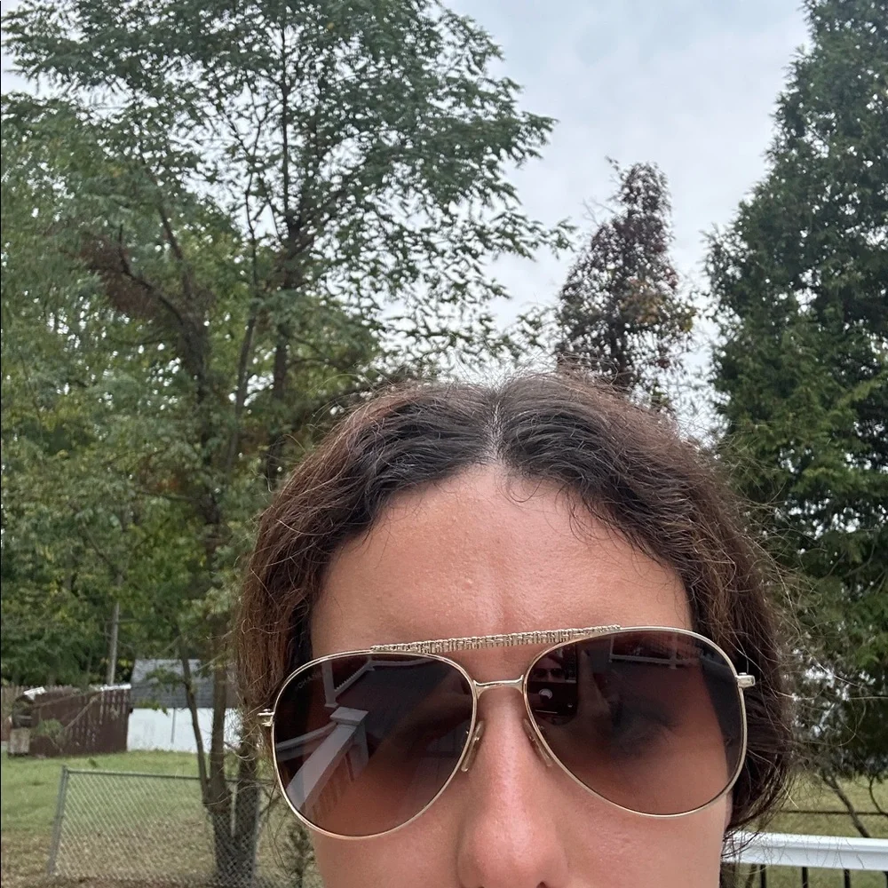Chanel Gold Tone/ Brown Gradient 4231 Aviator Sunglasses - Picture 2 of 16
